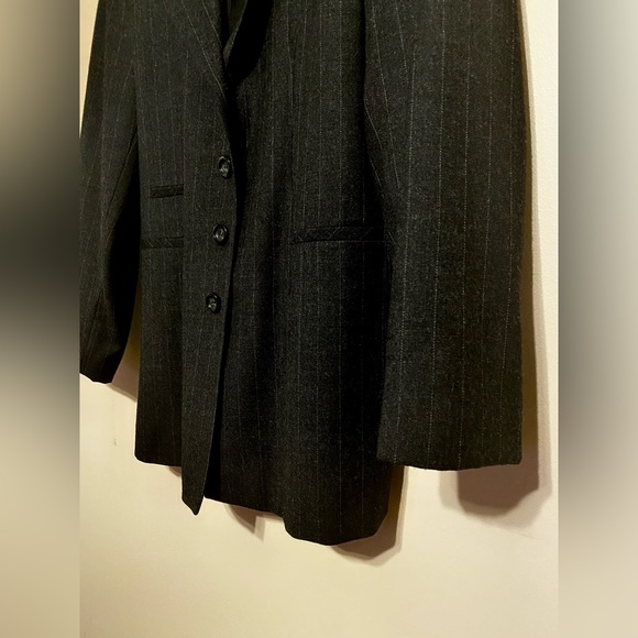PRINCIPLES Black Pinstripe Suit Jacket - Picture 5 of 6